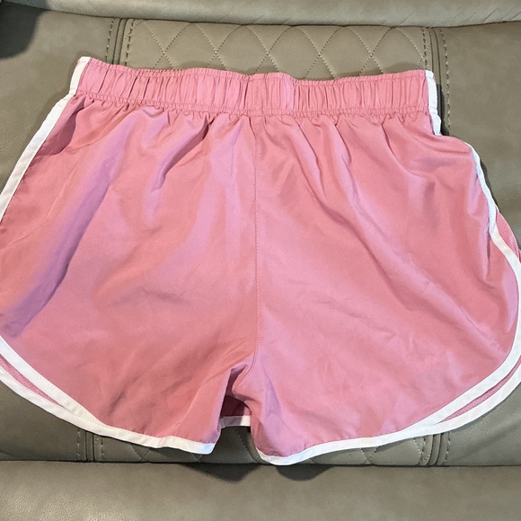 Nike Women's Athletic Shorts in Pink and White - Picture 3 of 3